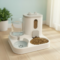 Station Repas Automatique 2-en-1 WAVPET | Mangeoire + Fontaine pour Chat & Chien